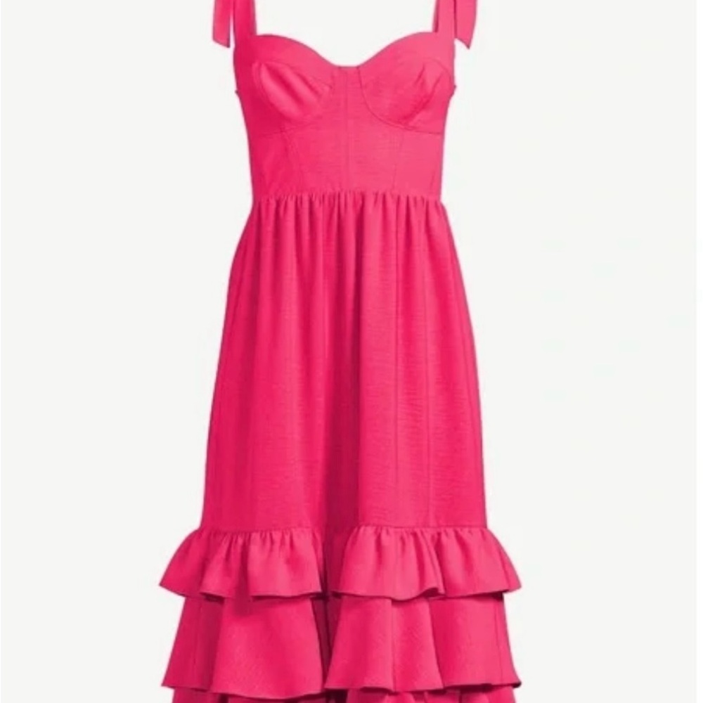 Sofia by Sofia Vergara Pink Ruffle Dress